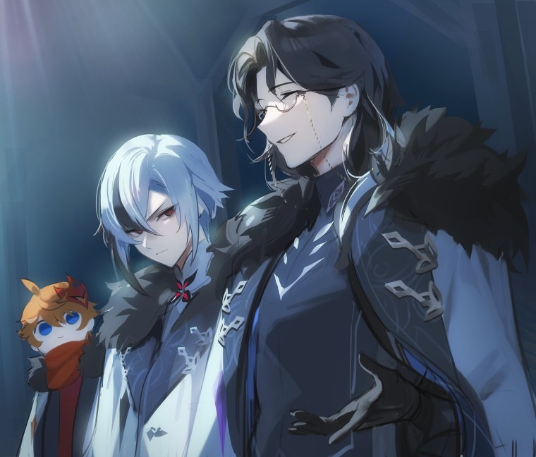 Альбедо Геншин Импакт арт