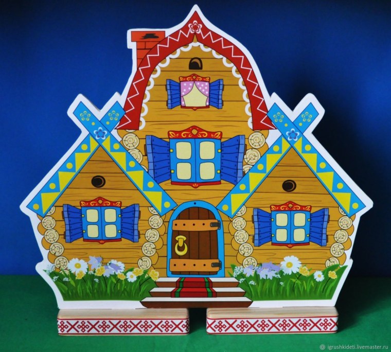 Рисование сказочный домик Теремок