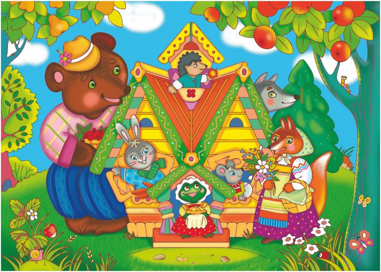 Мозаика для малышей. Теремок,