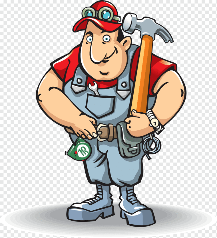 Строитель с молотком