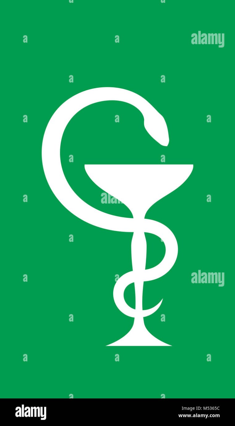 Аптечный знак со змеей