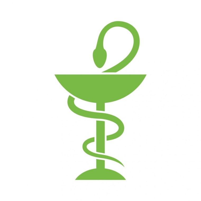 Медицинская змея с чашей на прозрачном фоне