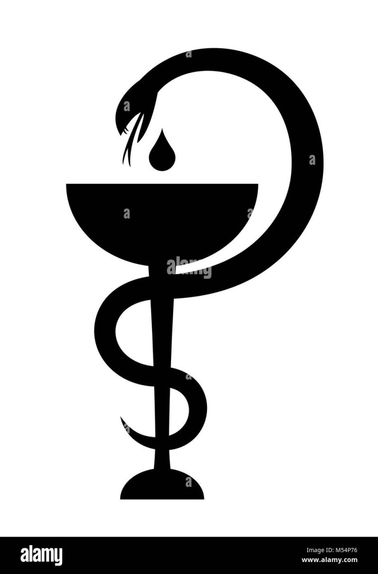 Чаша Асклепия вектор