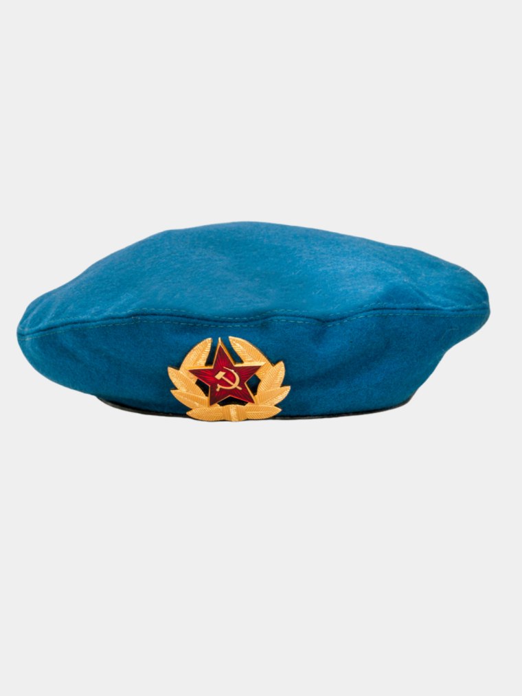 Детский берет голубой