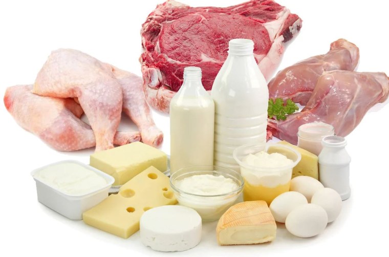 Молочные и мясные продукты
