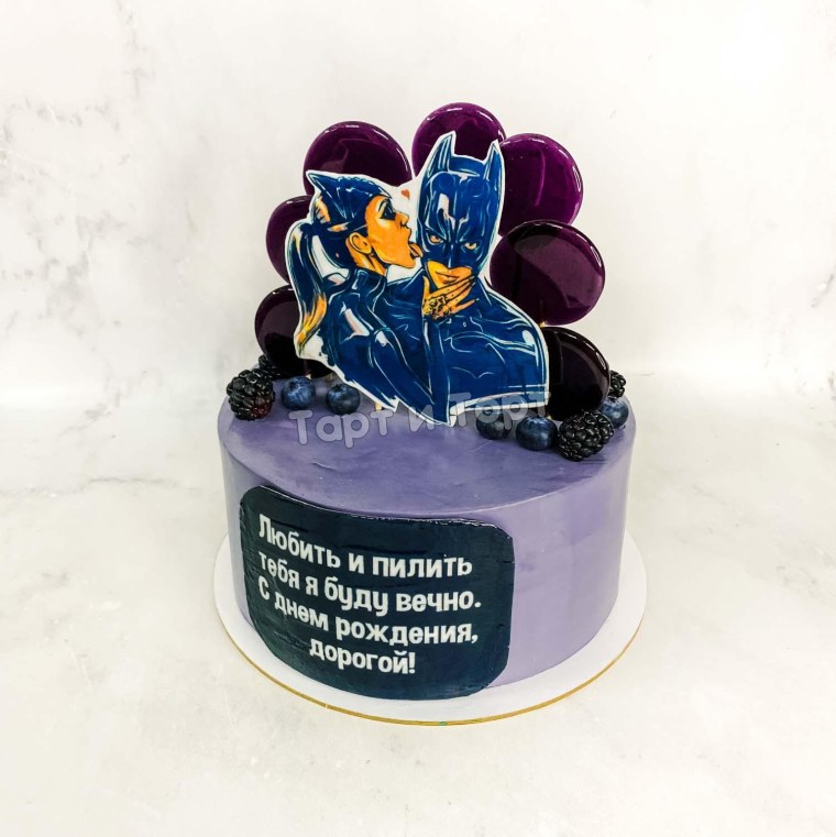 Торт для мужа с Бэтменом