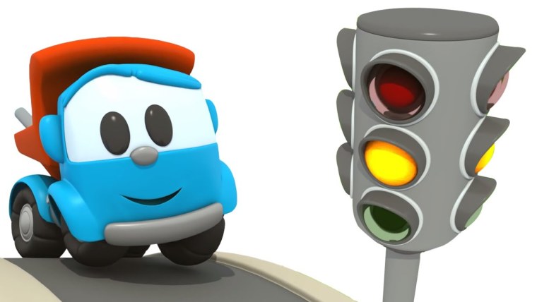 Мультфильм Грузовичок Лева светофор