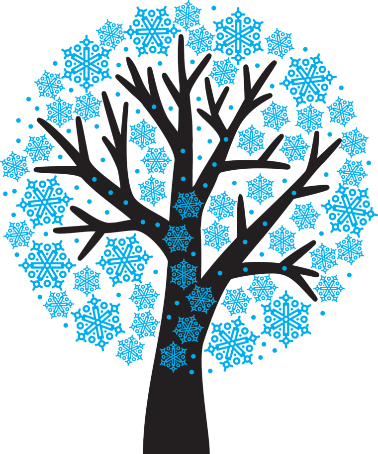 Сказочное зимнее дерево