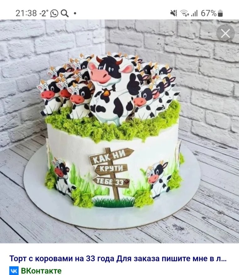 Как ни крути тебе 33 торт