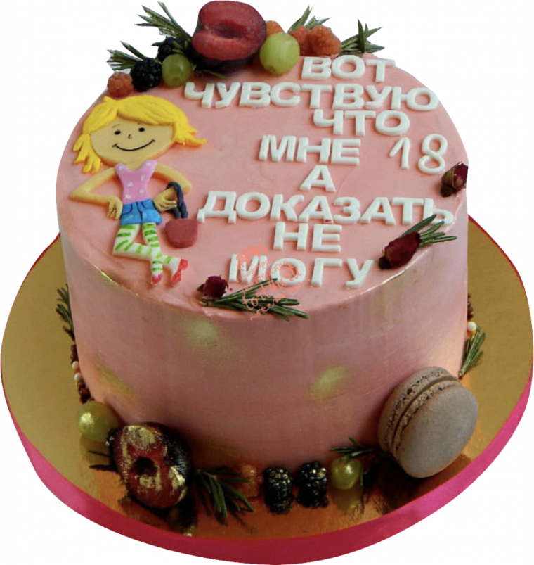 Веселые надписи на торт