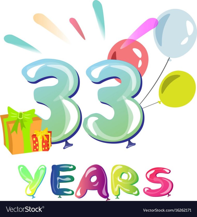 33 Года день рождения