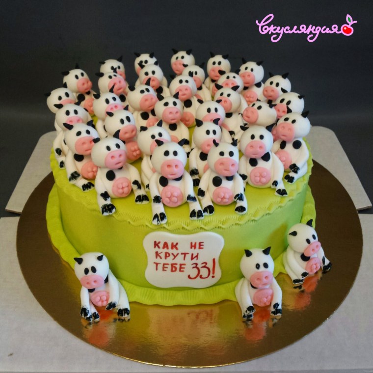 Торт 33 коровы мужчине