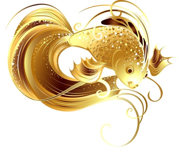 Золотая рыбка с короной