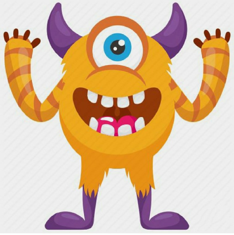 Монстрик с рожками