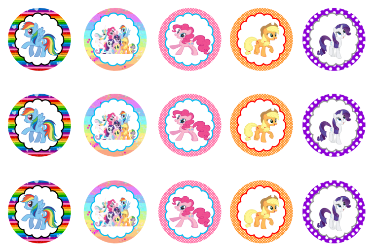 Кондитерский круг для капкейков с надписью с днем рождения