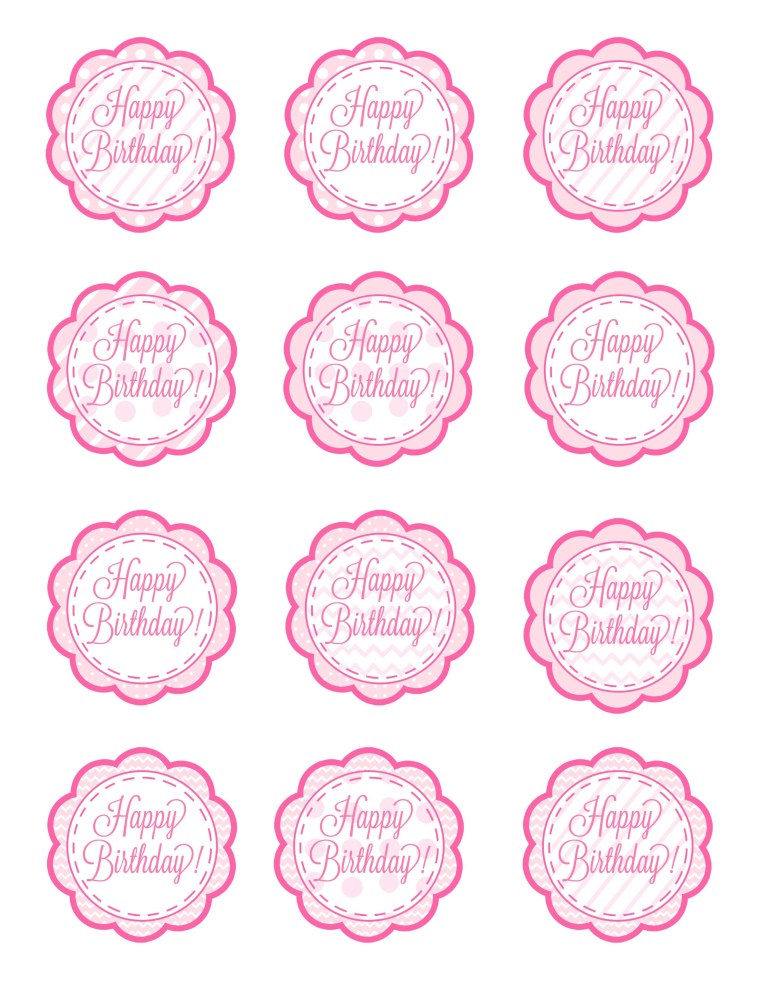 Шаблоны на капкейки