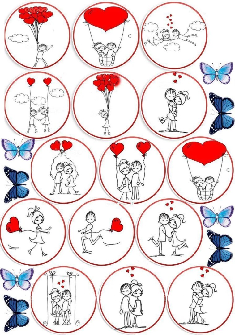 Наклейки с пожеланиями