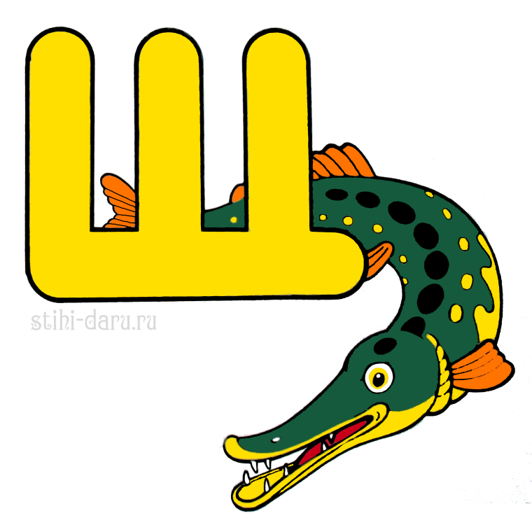 Буквы алфавита щ