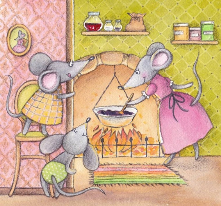 Мышь готовит