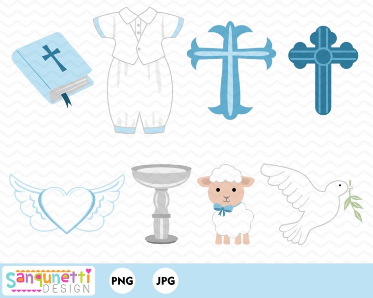 Клипарт крестины мальчика