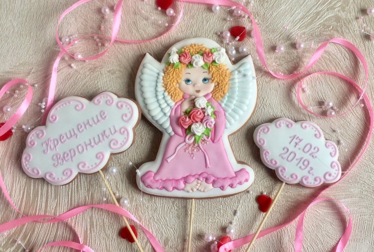 Пряники на крещение девочки