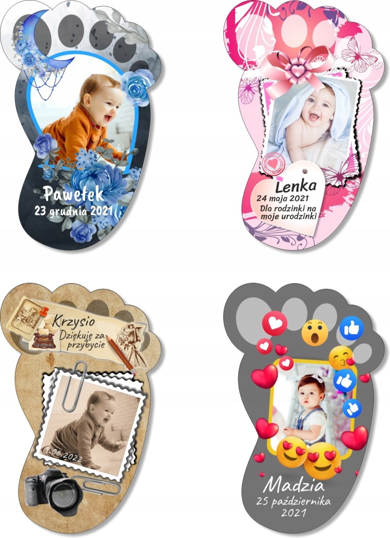 Благодарность на магнитиках на 1 годик