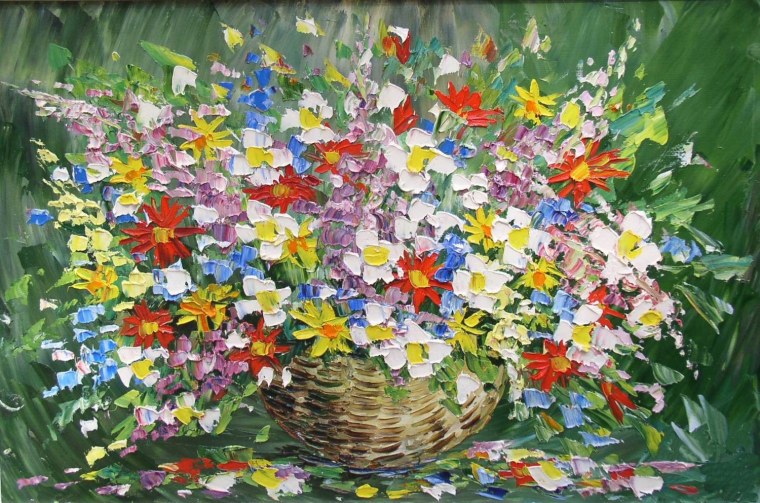 С днем рождения цветы художников