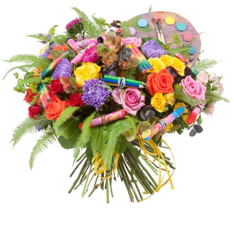 С днём рождения букет цветов оригинальный