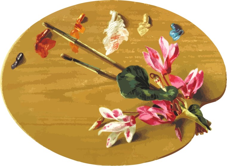 Палитра кисти цветы