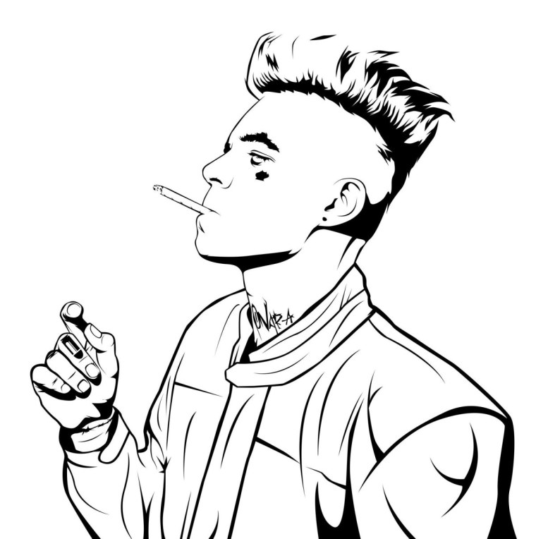 Элджей для срисовки