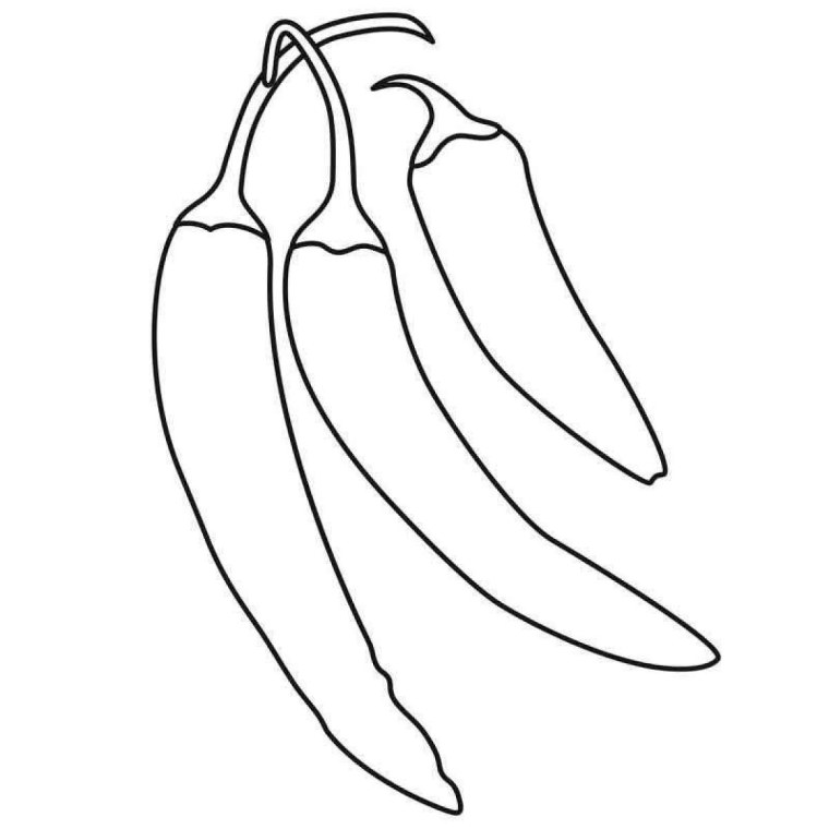 Острый перец раскраска