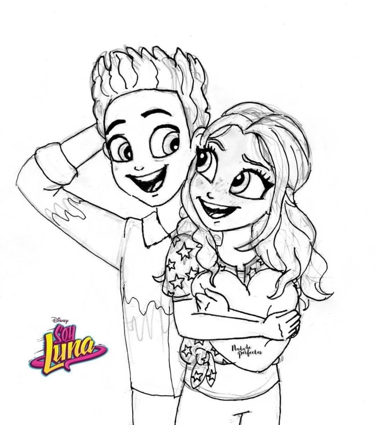 Раскраска Эдисон и Катя