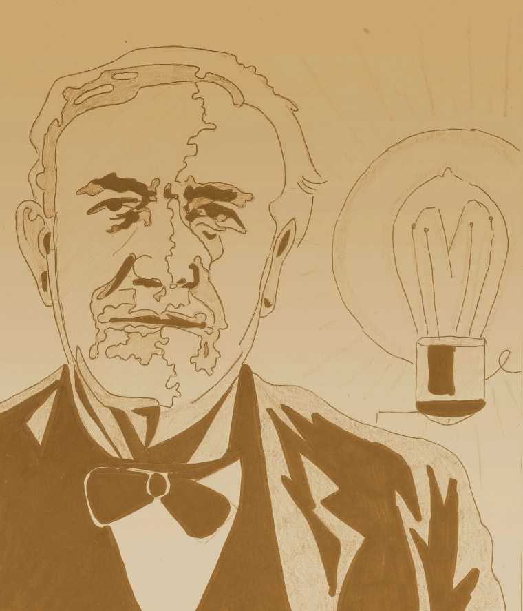 Томас Эдисон мультяшный
