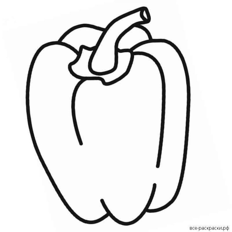 Раскраска веселый перчик