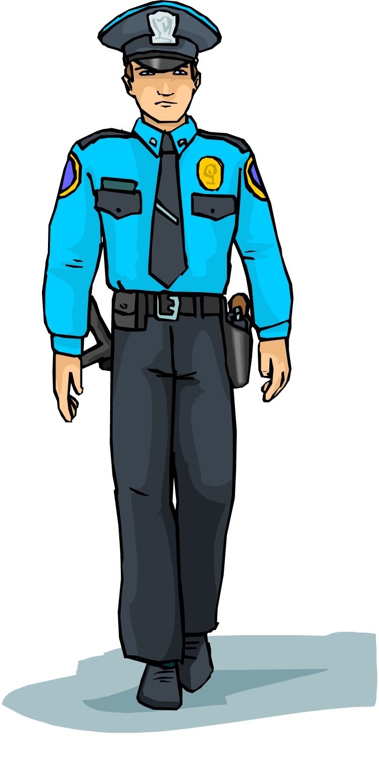 Полицейский рисунок для детей