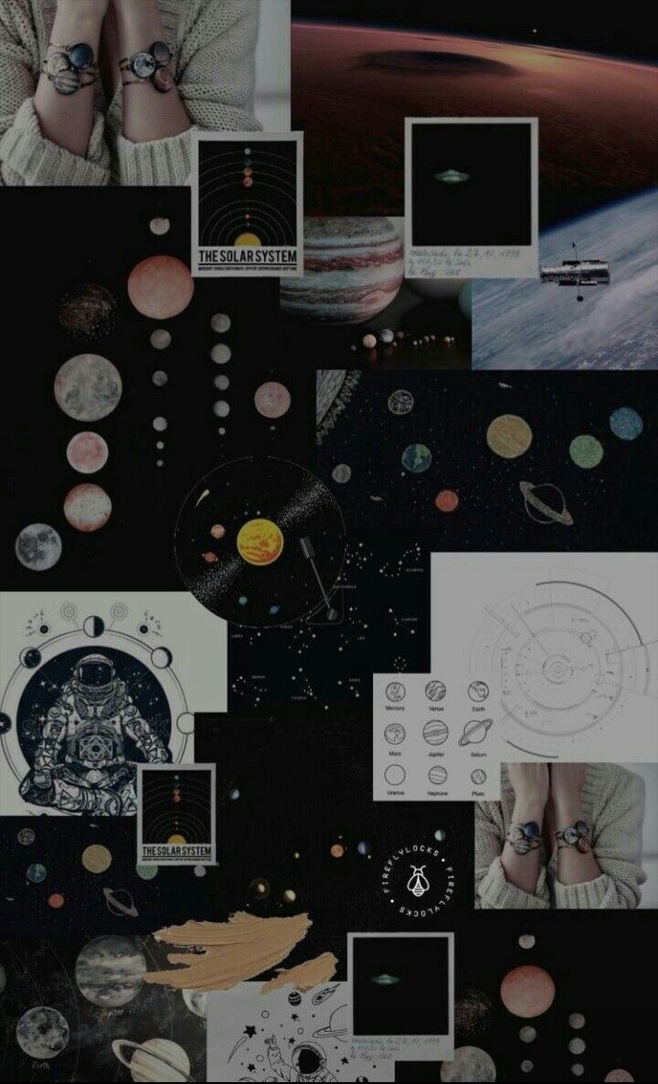 Эстетические коллажи черные