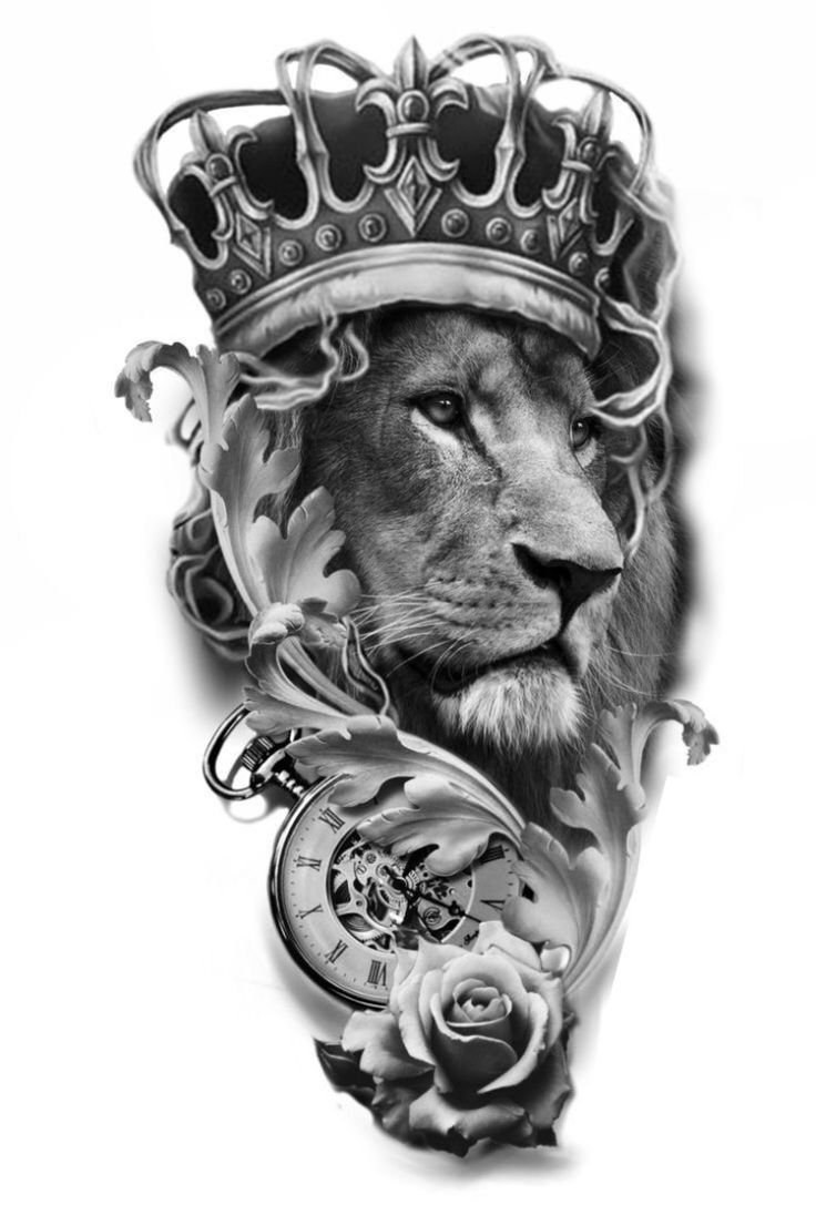 Лев с короной реализм