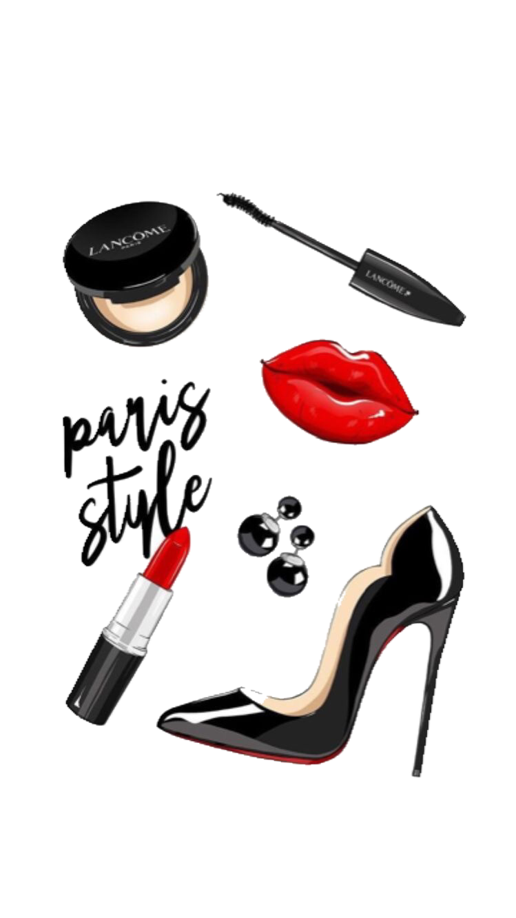 Фэшн иллюстрация косметика