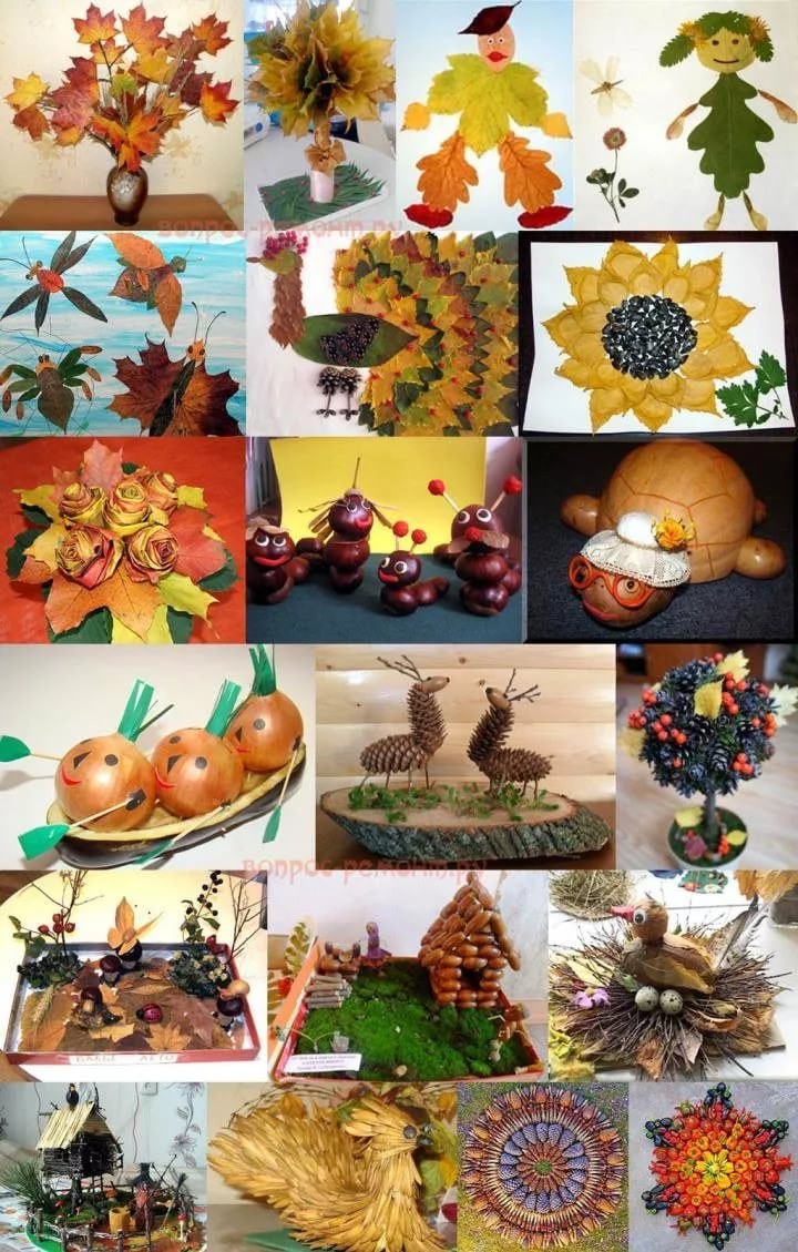 Поделки из природного материала осень