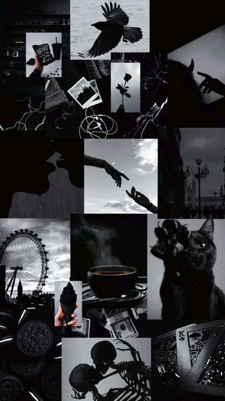 Черный коллаж