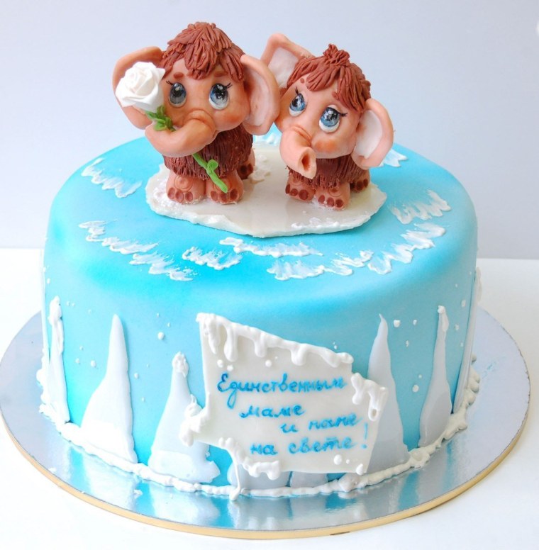 Торт мама для мамонтенка