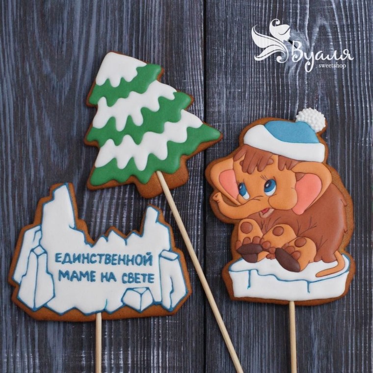 Топпер на торт Мамонтенок