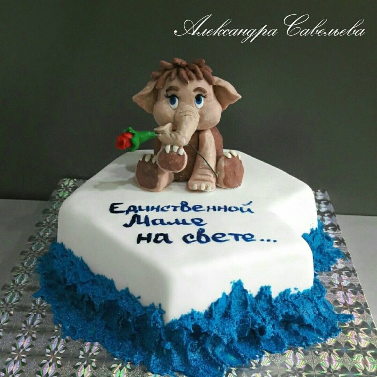 Торт единственной маме на свете на день рождения