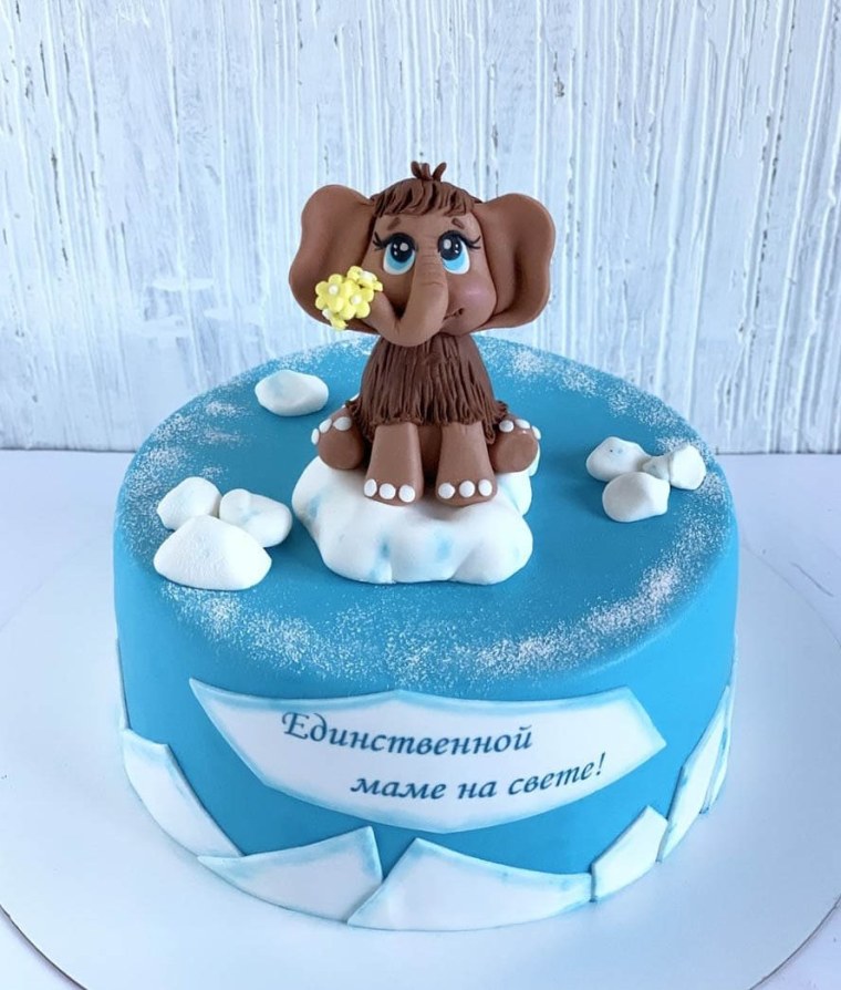 Торт с мамонтенком