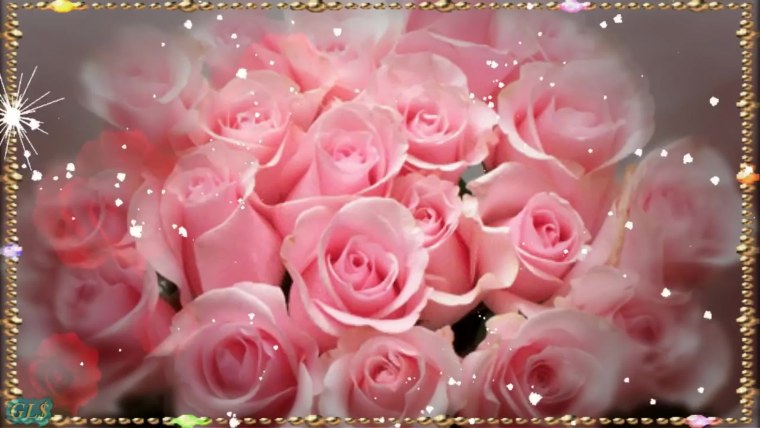 С днём рождения розовые розы