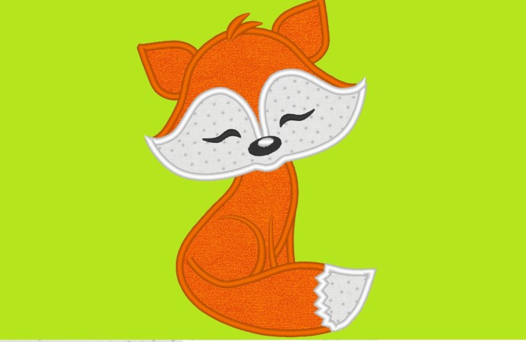 Шаблон лисички для аппликации