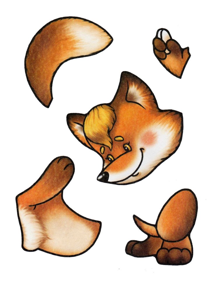 Животные аппликация для детей