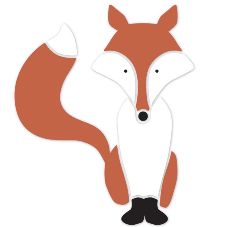 Лисичка для вырезания