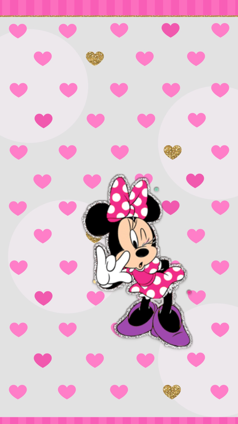 Фон в стиле Минни Маус