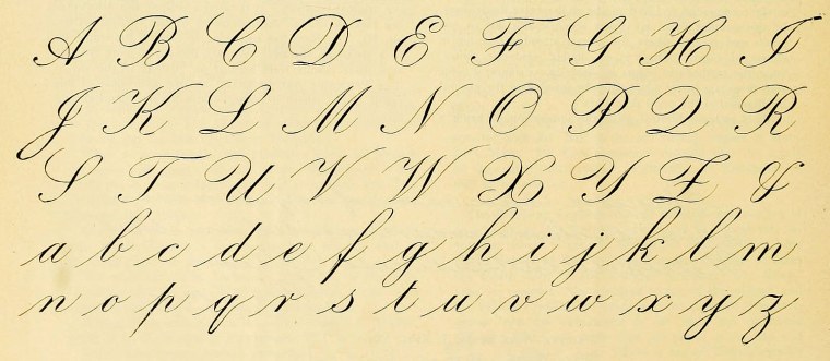 Каллиграфия английский алфавит копперплейт